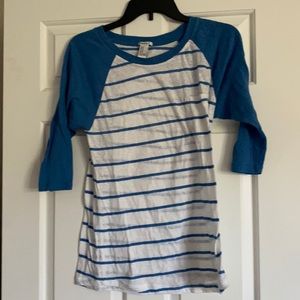 Forever 21 - 3/4 sleeve baseball Tee - M